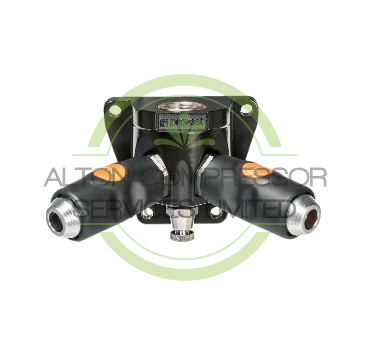 PREVOST British 3/4" 2 Port Wall Bracket With Couplings BSI 068104WK