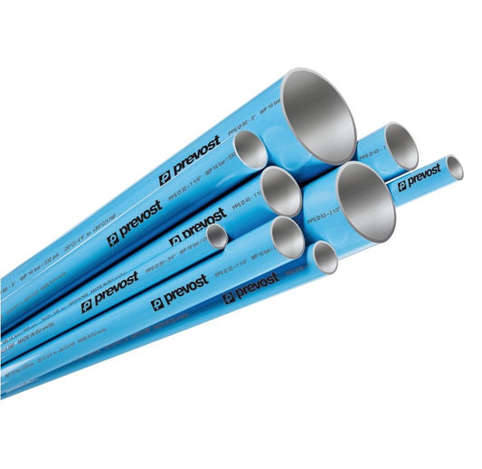 PREVOST Aluminium Blue Pipe For Compressed Air PPS BTU
