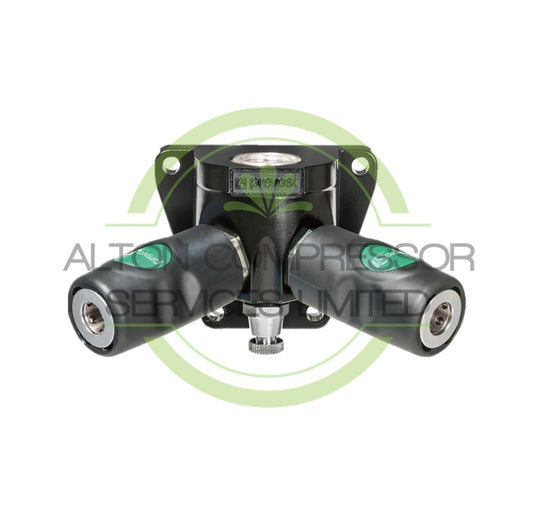 PREVOST European 3/4" 2 Port Wall Bracket With Couplings ESI 078104WK