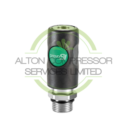PREVOST - European (T25 / High Flow) Quick Release Safety Coupling Parallel Male Thread ESI 0711__CP